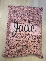 Zitzak roze panterprint met de naam Jade, Huis en Inrichting, Woonaccessoires | Kussens, Ophalen, Zo goed als nieuw, Roze, Vierkant