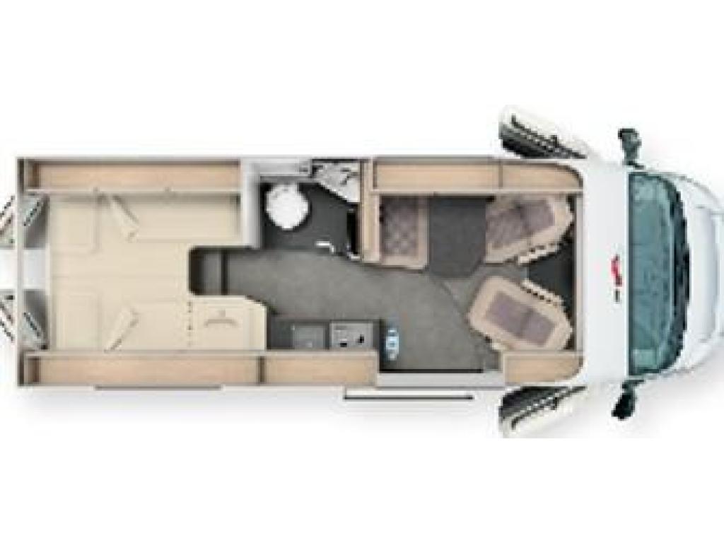 Malibu Relax 640 LE R Automaat, Lengtebedden, Caravans en Kamperen, Automaat, Buscamper of Camperbus, Malibu, Fiat