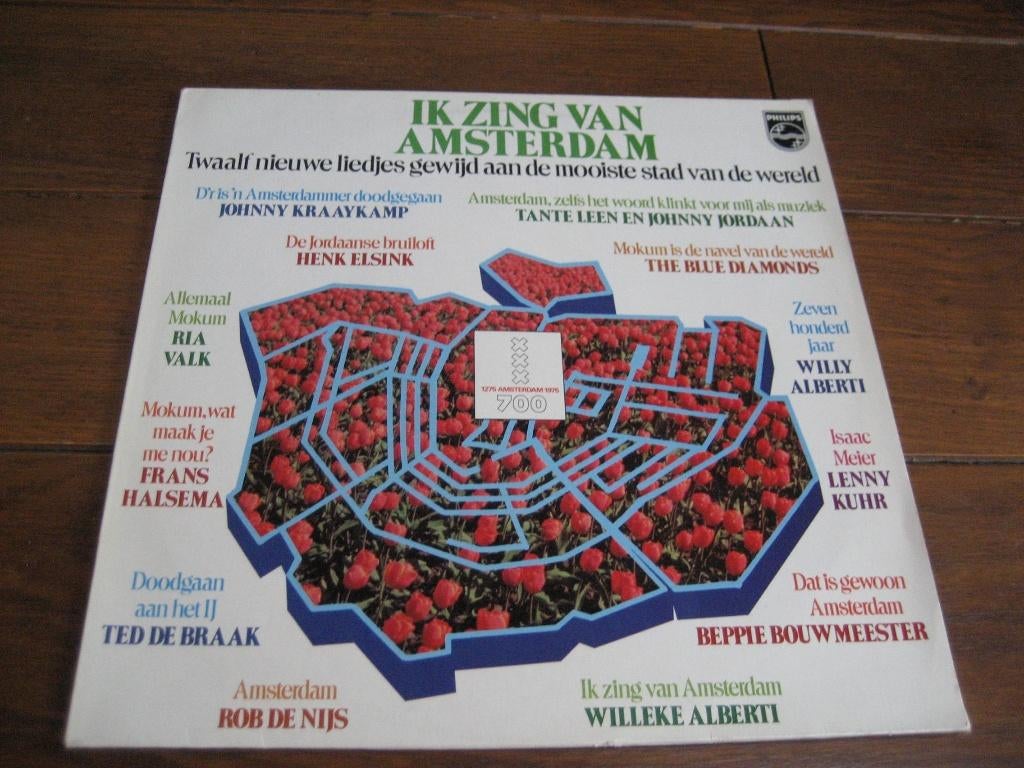 Ik zing van amsterdam lp mokum, Ophalen of Verzenden, Gebruikt, 12 inch, Pop