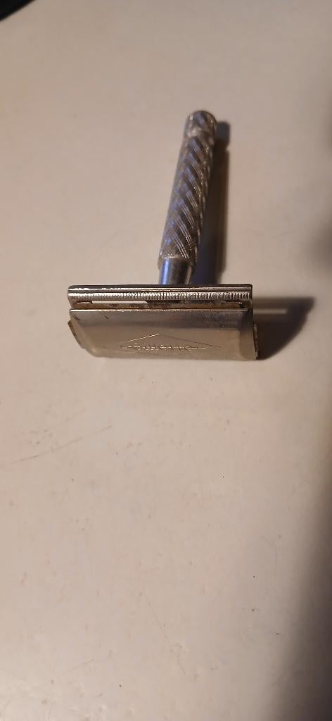 Vintage Gillette krabbertje scheermes, Ophalen of Verzenden, Gebruikt, Gehele gezicht, Overige typen