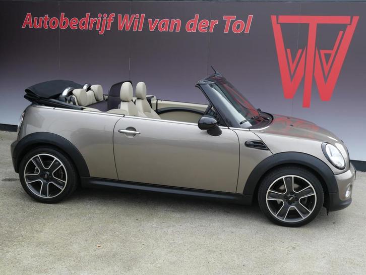 MINI Cabrio 1.6 COOPER CHILI | LEER | 89.000 KM | LIEFHEBBER, Auto's, Mini, Bedrijf, Te koop, Cabrio, ABS, Airbags, Airconditioning
