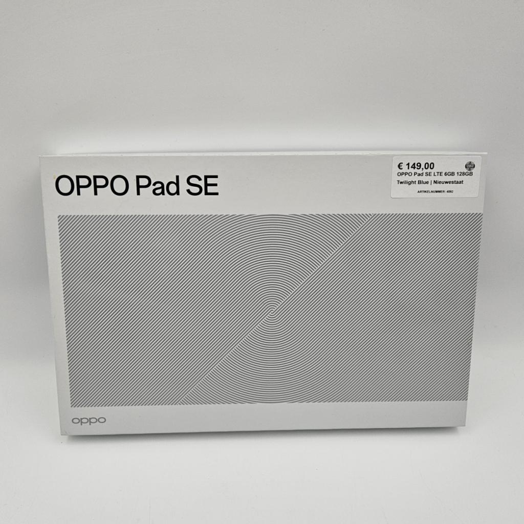 OPPO Pad SE LTE 6GB 128GB Twilight Blue | Nieuwestaat, Oppo, Zo goed als nieuw, Support@oppo.com, No.18 Haibin Road
Wusha Village, Chang'an Town
Dongguan, Guangdong
China