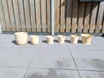 Bloempotten, Ophalen, Steen, Gebruikt, Rond