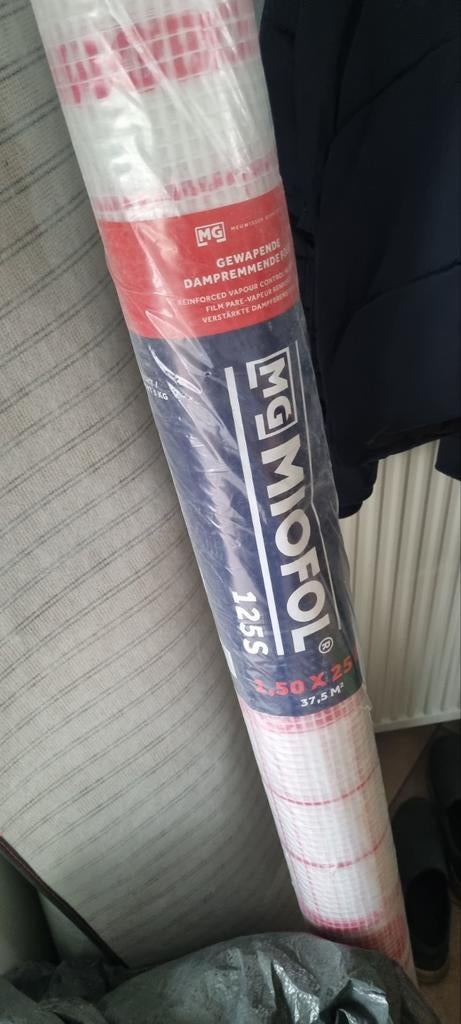 MIOFOL 125S - Gewapende dampremmende folie, 1,5x25m, Overige materialen, Nieuw, 15 m² of meer, Ophalen