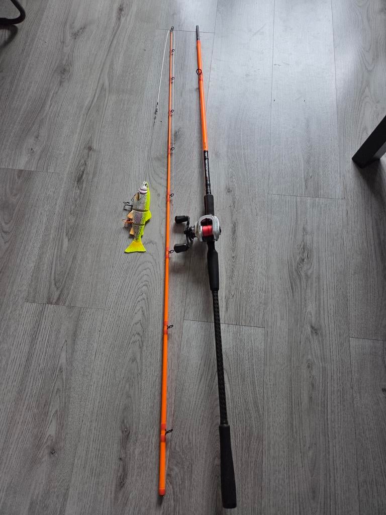 SG Ltd 130gr Powergame / 13fishing reel / spiderwire / SGthr, Ophalen of Verzenden, Zo goed als nieuw, Complete set