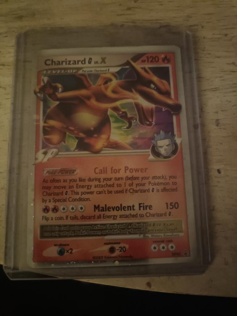 Charizard G Lv.X Pokémon Kaart - Platinum Supreme Victors, Ophalen of Verzenden, Zo goed als nieuw, Losse kaart