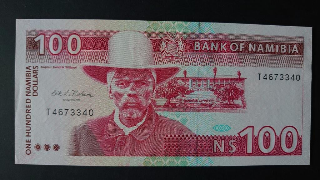 ** Namibia 100 dollars 1993 UNC-  p3 **, Postzegels en Munten, Ophalen of Verzenden, Overige landen, Los biljet