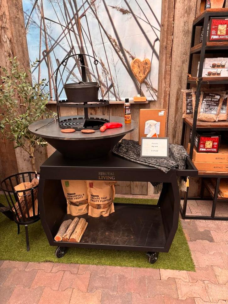 Plancha Big Jack, Tuin en Terras, Houtskoolbarbecues, Nieuw, Met accessoires, Ophalen