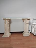 Zuil met glasplaat erop, Ophalen