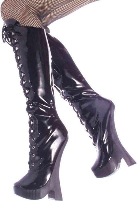 Devious Plateau Laarzen, Kleding | Dames, Schoenen, Hoge laarzen, Zwart, Nieuw, Devious