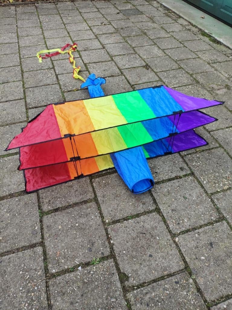 Driedekker vlieger, Ophalen of Verzenden, Zo goed als nieuw, Eenlijns, Vlieger