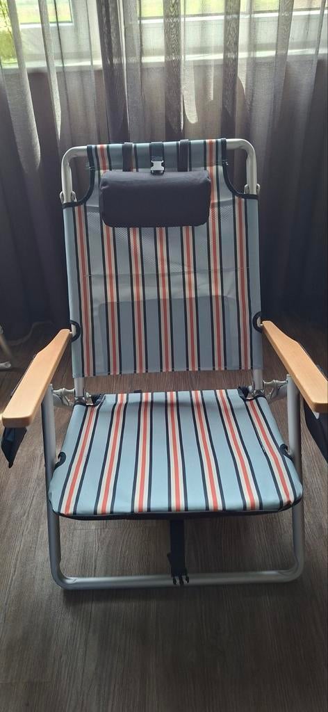 2 strandstoelen HN ANWB, Caravans en Kamperen, Kampeermeubelen, Ophalen of Verzenden, Zo goed als nieuw, Campingstoel