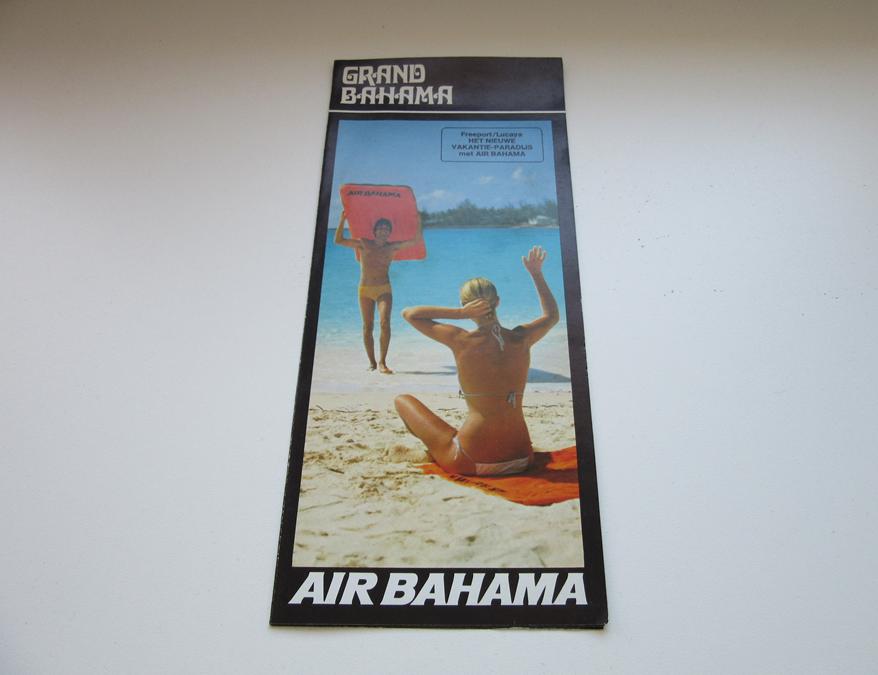 Air Bahama brochure, Verzenden, Zo goed als nieuw, Overige typen