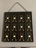 Leuk metalen (memo) bord met klemmen voor foto's e.d., Ophalen of Verzenden, Nieuw