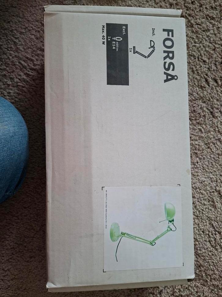 Nieuwe IKEA Forsa bureaulamp - Groen, Huis en Inrichting, Lampen | Tafellampen, Nieuw, Metaal, Ophalen of Verzenden