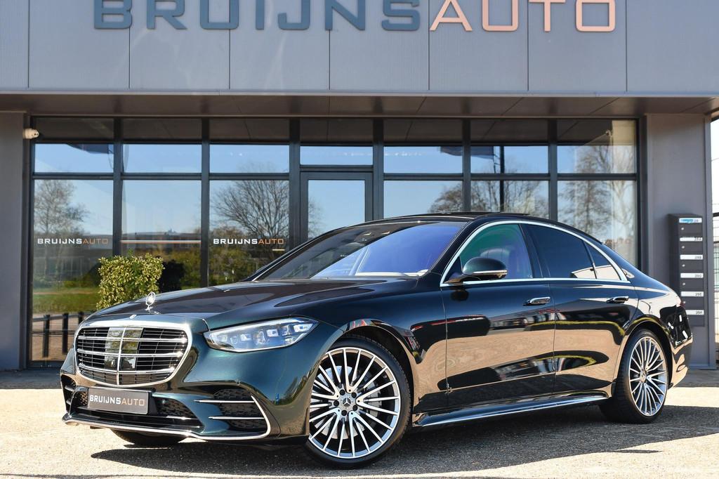 Mercedes-Benz S-klasse 400d 4MATIC AMG Line EMERALD GREEN|BT, Auto's, Mercedes-Benz, Automaat, 15 km/l, Gebruikt, 1960 kg
