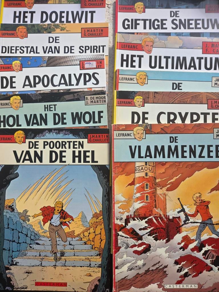 lefranc stripboeken 11x j.Martin, Eén stripboek, Verzenden, Zo goed als nieuw, Jacques Martin