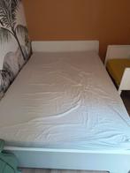 1.40x2.00m Bed met Matt Sleeps matras en lades aan 1 kant, Ophalen, Wit, Tweepersoons, 140 cm