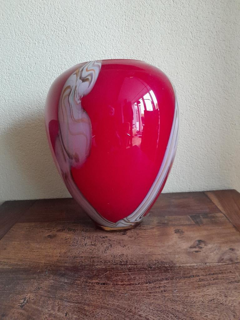 Glazen vaas, Huis en Inrichting, Woonaccessoires | Vazen, Ophalen, Overige kleuren, Minder dan 50 cm, Glas