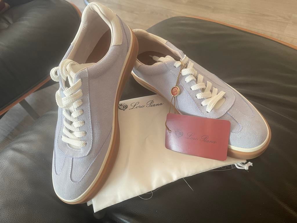 Loro Piana tennis walk ijsblauw maat 43 nieuw!, Ophalen of Verzenden, Zo goed als nieuw, Blauw, Loafers