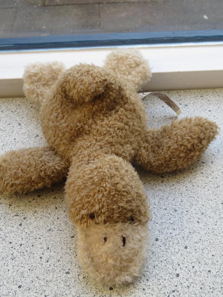 Liggende Eend met geluid merk Unitoys meet ca 30 cm, Kinderen en Baby's, Speelgoed | Knuffels en Pluche, Ophalen of Verzenden