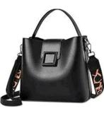 Stijlvolle Hand-/Schoudertas - Zwart/Bruin, Ophalen of Verzenden, Nieuw, Zwart, Schoudertasje