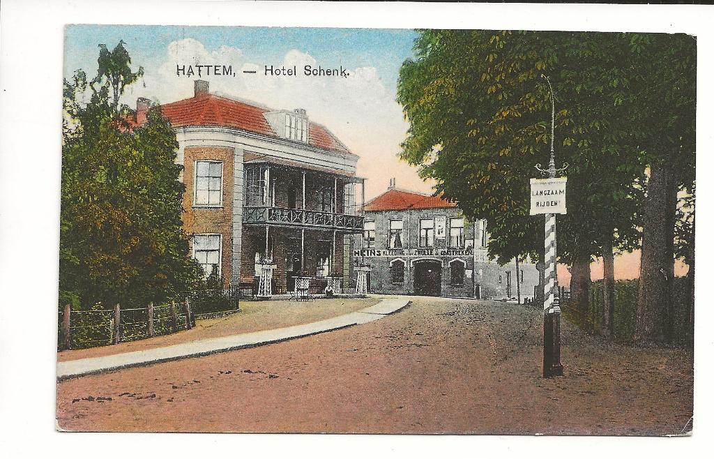 BF301-Hattem,Hotel Schenk,Nauta11200, Verzenden, 1920 tot 1940, Ongelopen, Gelderland
