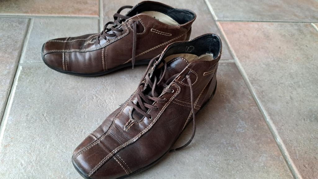 Wolky leren bruine schoenen. Maat 41., Ophalen of Verzenden, Gedragen, Bruin, Veterschoenen