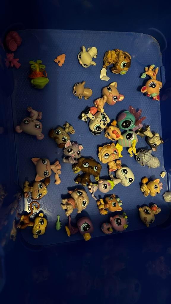 Grote collectie Littlest Pet Shop dieren en speelhuizen, Ophalen, Gebruikt