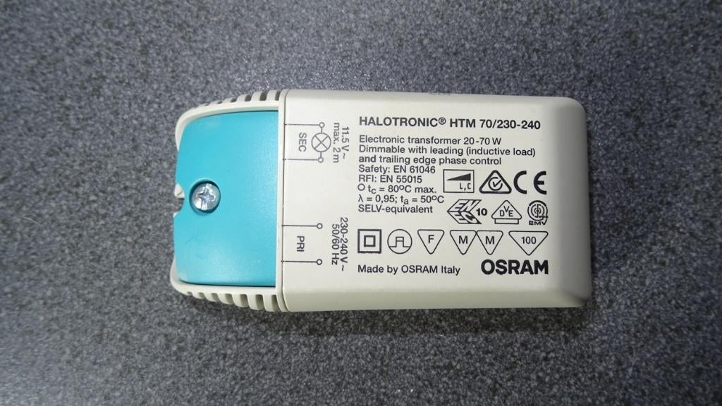Osram -Halotronic Transformator HTM 70/230-240 20-70watt, Ophalen of Verzenden, Zo goed als nieuw, Overige typen