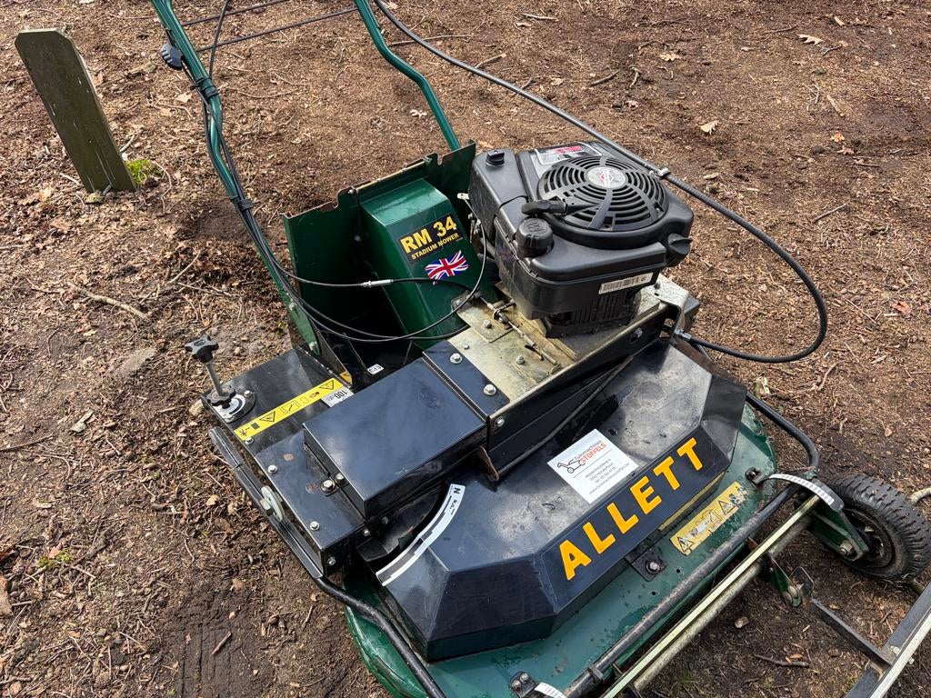 Allett RM34 cirkelmaaier 86cm, Tuin en Terras, Cirkelmaaier, Gebruikt, Ophalen of Verzenden, Benzine-grasmaaier