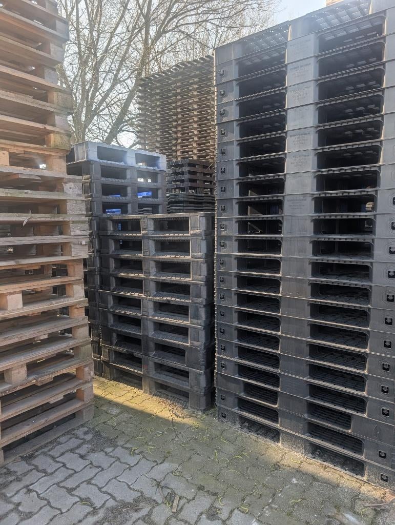 Kunststof pallets, OP=OP diverse soorten, Archief en Opbergen, Ophalen, Gebruikt