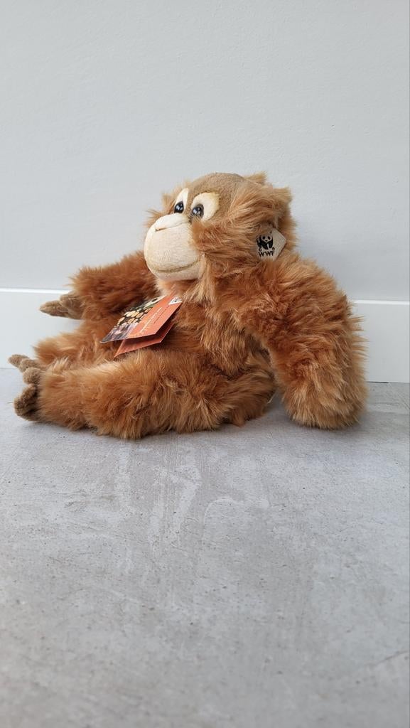 WNF Pluche Orang-oetan Knuffel - Zo goed als nieuw, Overige merken, Overige karakters, Ophalen of Verzenden, Middelgroot (20 tot 80 cm)