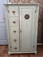 Groene lage kast met lades en deur, Ophalen, Gebruikt