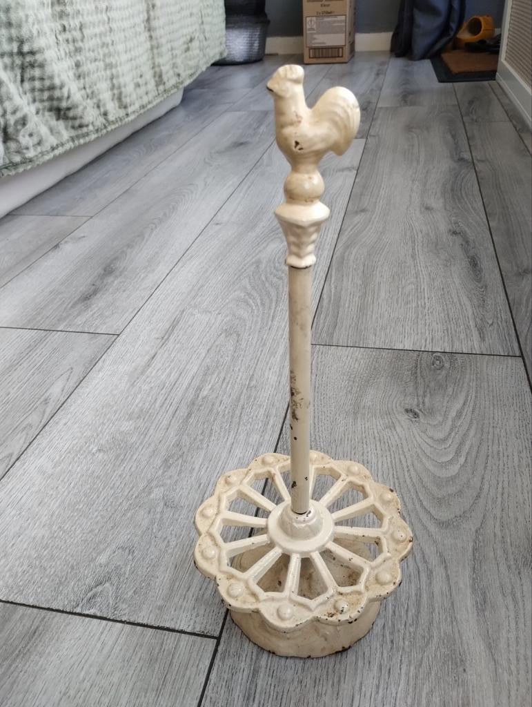 Oude gietijzeren keuken rol houder, Ophalen of Verzenden