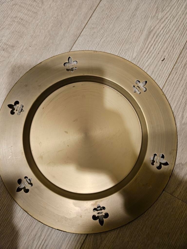 Decoratieve koperkleurige onderborden, Ophalen of Verzenden, Rond