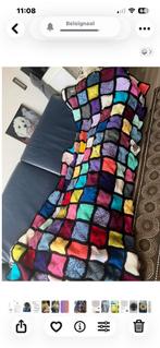 Handgemaakte Gehaakte Granny Square Deken - 130x200 cm, Ophalen of Verzenden, Nieuw
