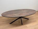 Ovale eettafel HPL Roest 220x100 - Direct Leverbaar, Huis en Inrichting, Tafels | Eettafels, 100 tot 150 cm, 200 cm of meer, Ophalen of Verzenden