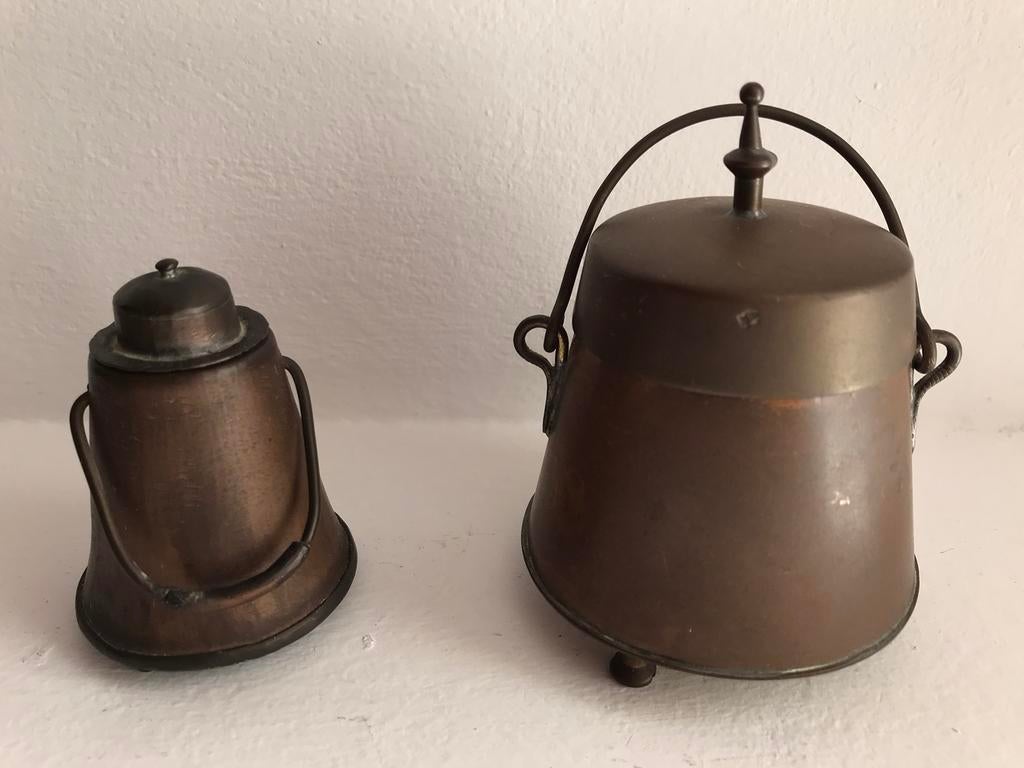 Doofpot koper miniatuur, Antiek en Kunst, Antiek | Koper en Brons, Ophalen of Verzenden, Koper