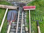 Tuingereedschap 6x: schep, schoffel, hark riek bezems, Tuin en Terras, Hand-tuingereedschap, Ophalen, Gebruikt, Schop