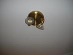 zgan hele mooie goud kleurige spot met 2 glazen lampjes, Ophalen of Verzenden, Zo goed als nieuw, Metaal of Aluminium, Plafondspot of Wandspot