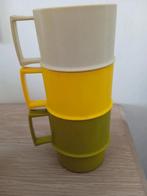 3 retro tupperware bekers, Huis en Inrichting, Keuken | Tupperware, Ophalen of Verzenden, Zo goed als nieuw, Beker of Kan
