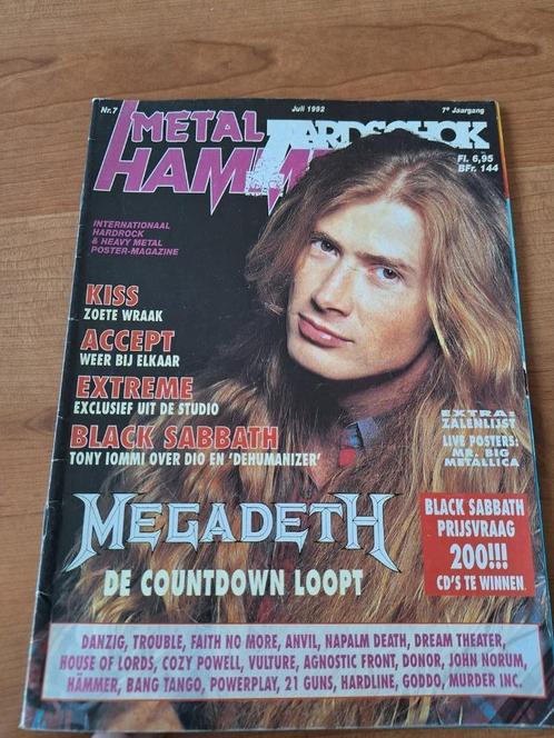 Metal Hammer Megadeth Kiss Danzig Dream Theater Anvil Accept, Verzamelen, Tijdschriften, Kranten en Knipsels, Tijdschrift, Nederland