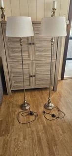 Staande lampen met kap 2 stuks, Ophalen, Gebruikt, Stof, 150 tot 200 cm