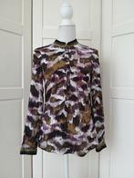 Emily van den Bergh kleurige print blouse top, maat 36 S, Emily van den Bergh, Ophalen of Verzenden, Maat 36 (S), Gedragen