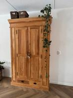 Teakhouten jagerskast met veel opbergruimte, Huis en Inrichting, Ophalen, Gebruikt, 200 cm of meer, Teakhout