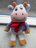 Koe koetje paars wit velours met rode sjaal van Milka, Kinderen en Baby's, Speelgoed | Knuffels en Pluche, Ophalen of Verzenden