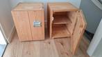 twee houten kisten of nachtkastjes, Ophalen, Gebruikt, Hout