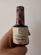Gloed nieuw Pink gellac nagellek in kleur Radiant White, Ophalen of Verzenden, Zo goed als nieuw, Wit, Handen en Nagels