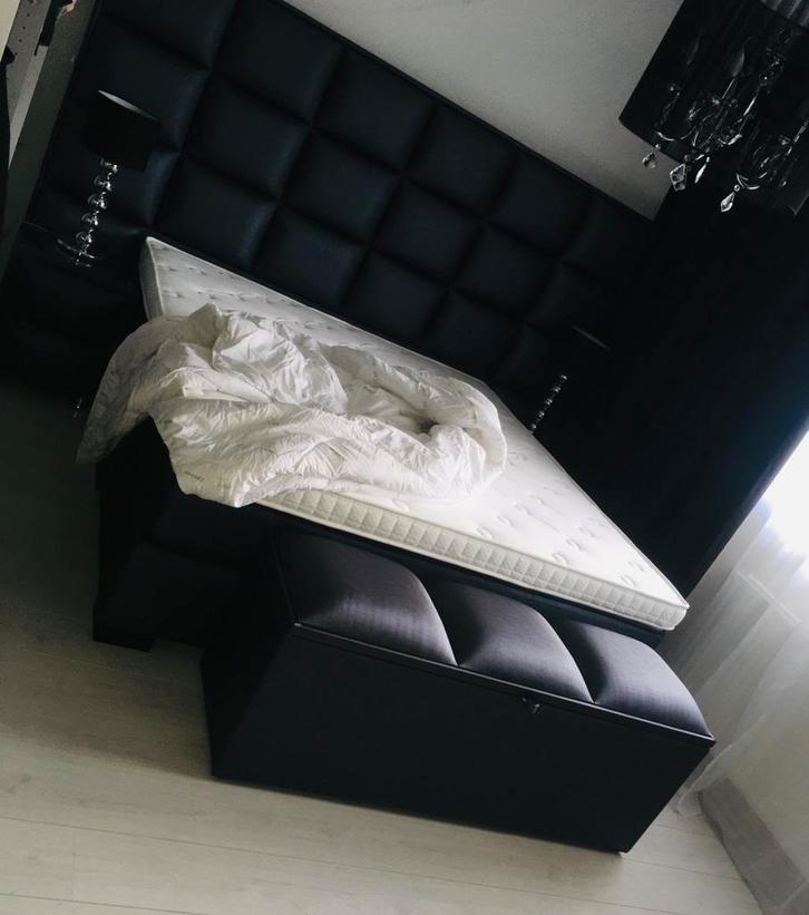 Eric kuster luxe bed180x200 ZSM OPHALEN €450!, Huis en Inrichting, Slaapkamer | Boxsprings, Zo goed als nieuw, 180 cm, 200 cm